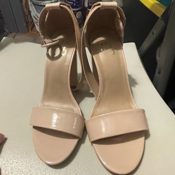 Nude Block Heels - Picture 7 of 8